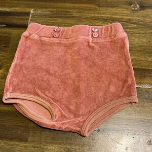 Kate Quinn Velour Velvet Bottoms High waisted Shorts Bloomers 6-12 months